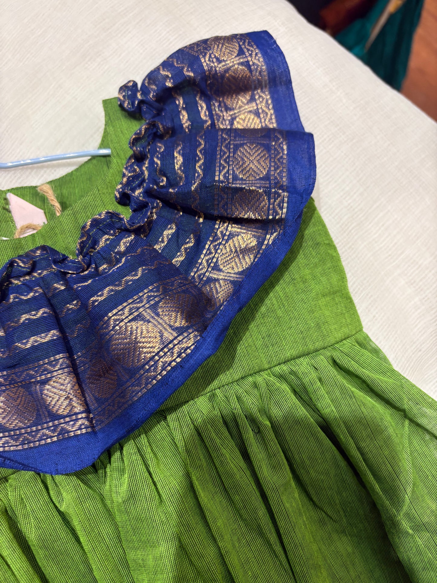 Green baby dress (1-2 years)