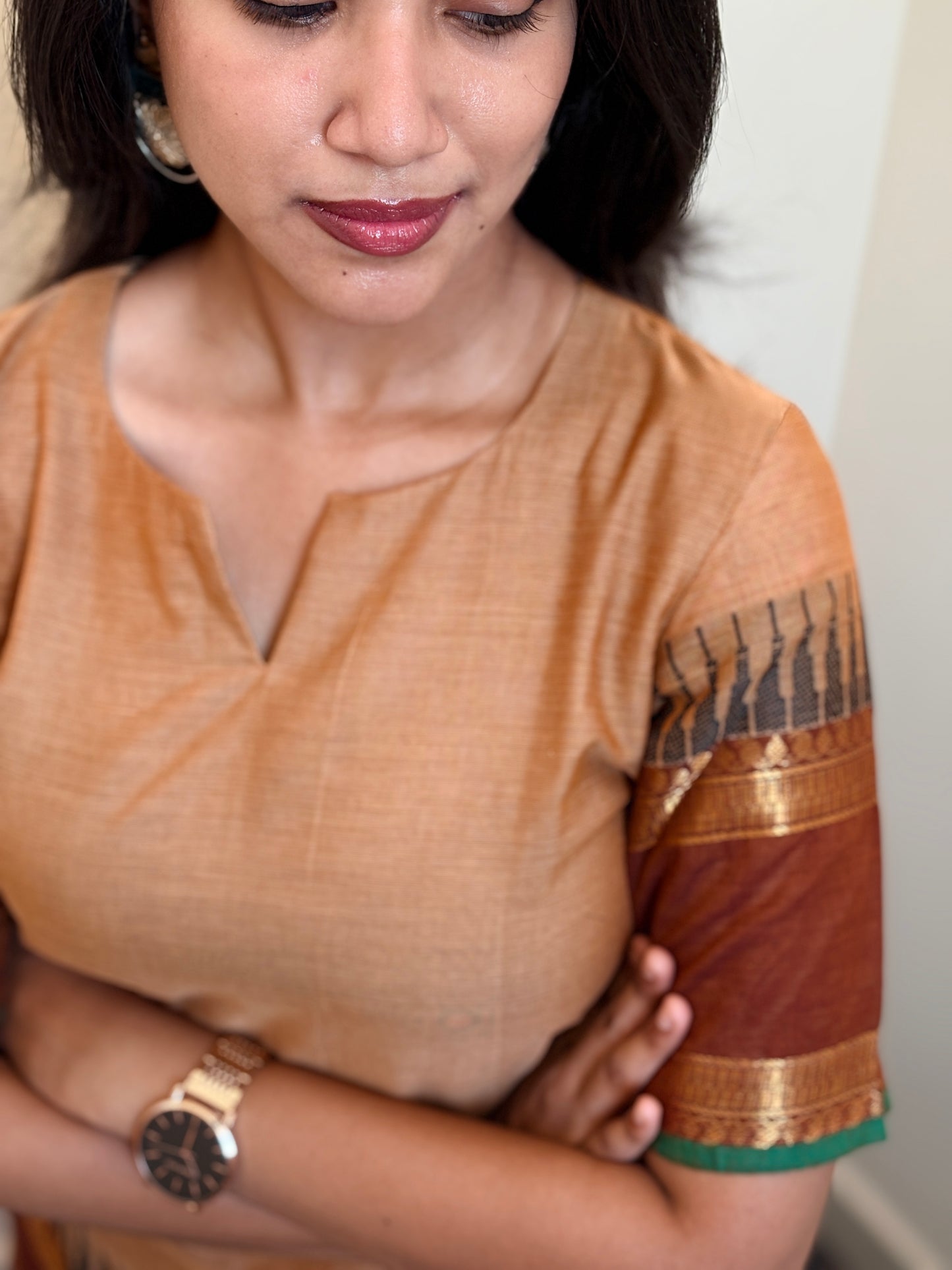 Butter Cookie Kanchi cotton short kurta