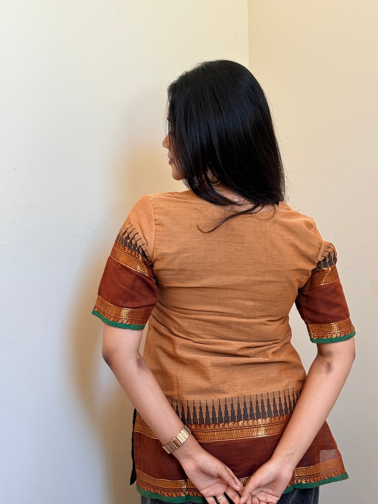 Butter Cookie Kanchi cotton short kurta