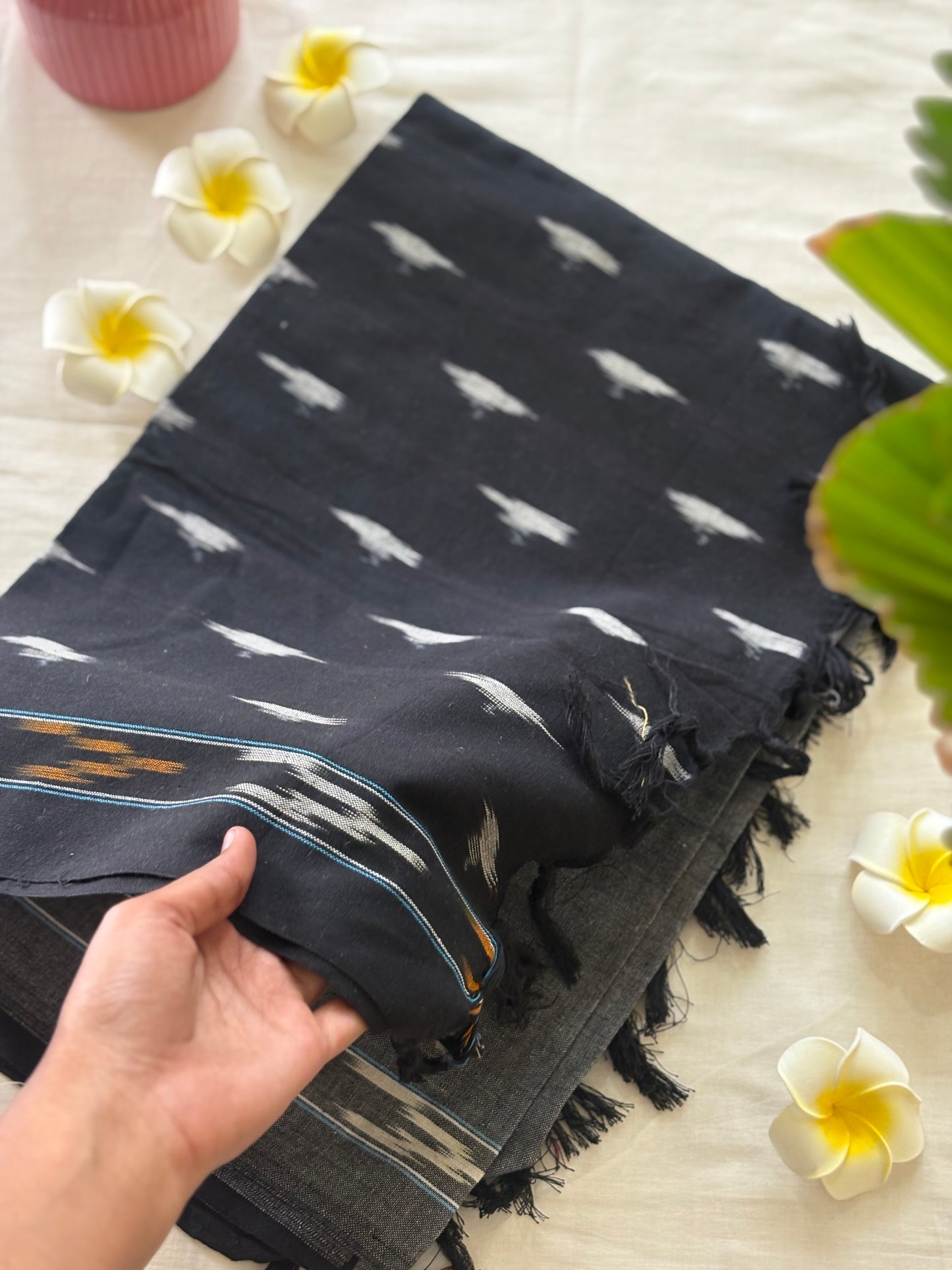 Chalk & Charcoal Ikat Dupatta