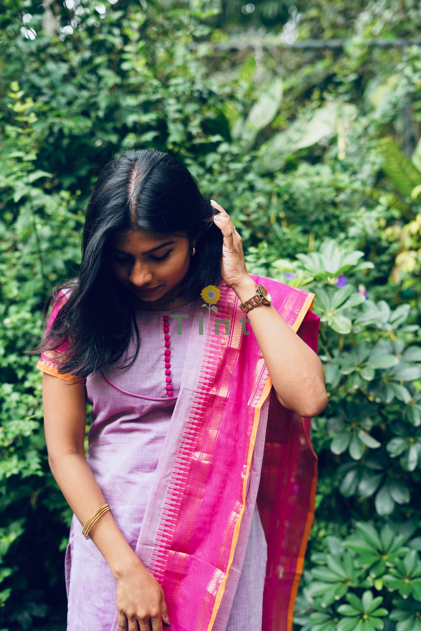Violet Skies kurta dupatta