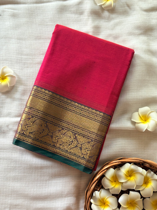 Chettinad Pink saree