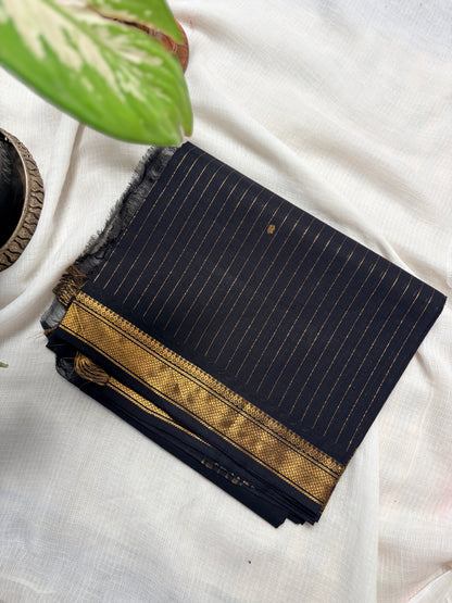 Midnight Gold Unstitched Kanchi cotton set (2-piece)