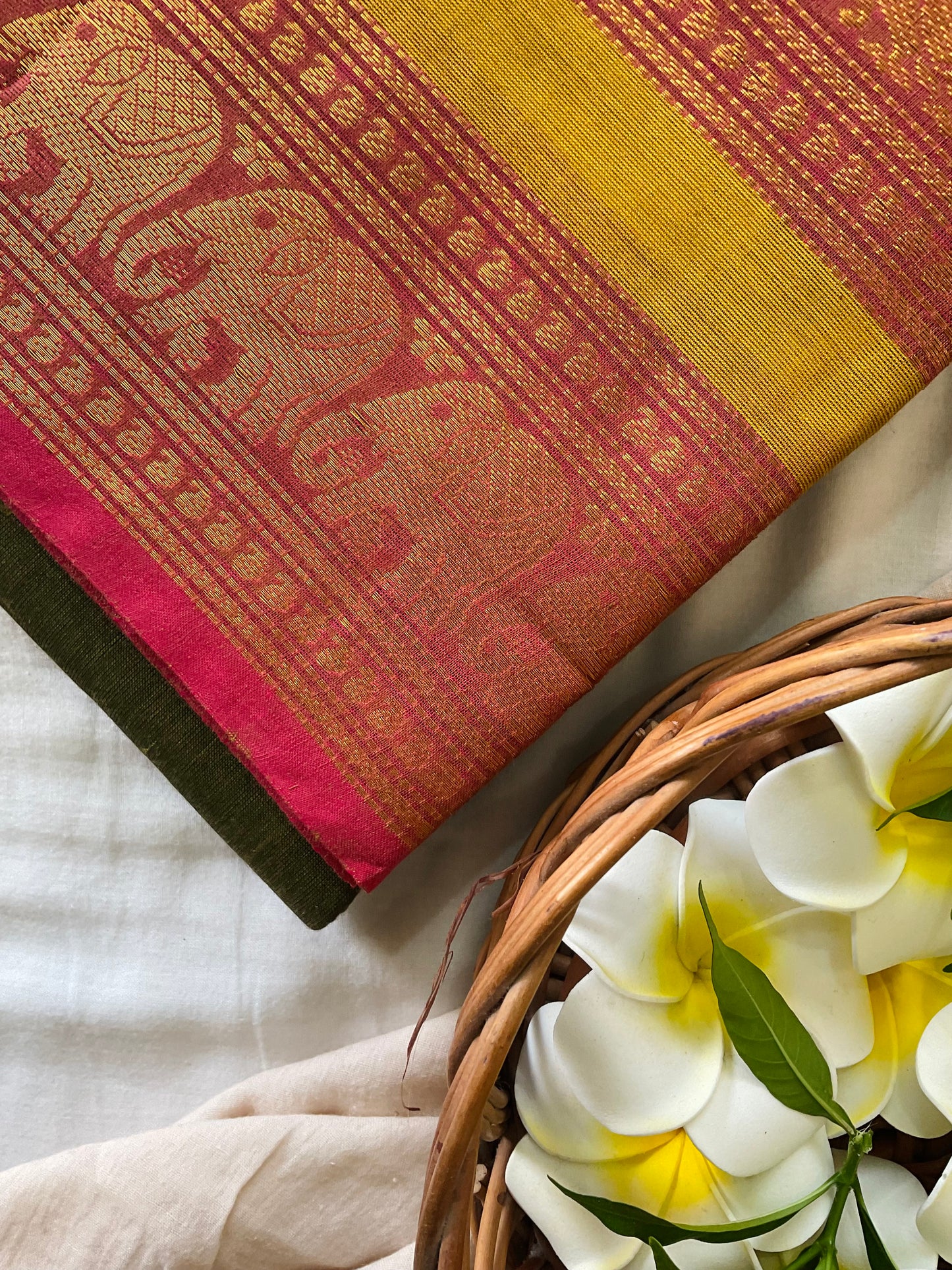 Harvest Glow Kanchi cotton saree