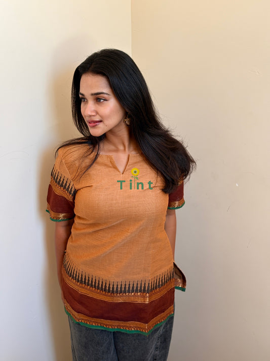 Butter Cookie Kanchi cotton short kurta