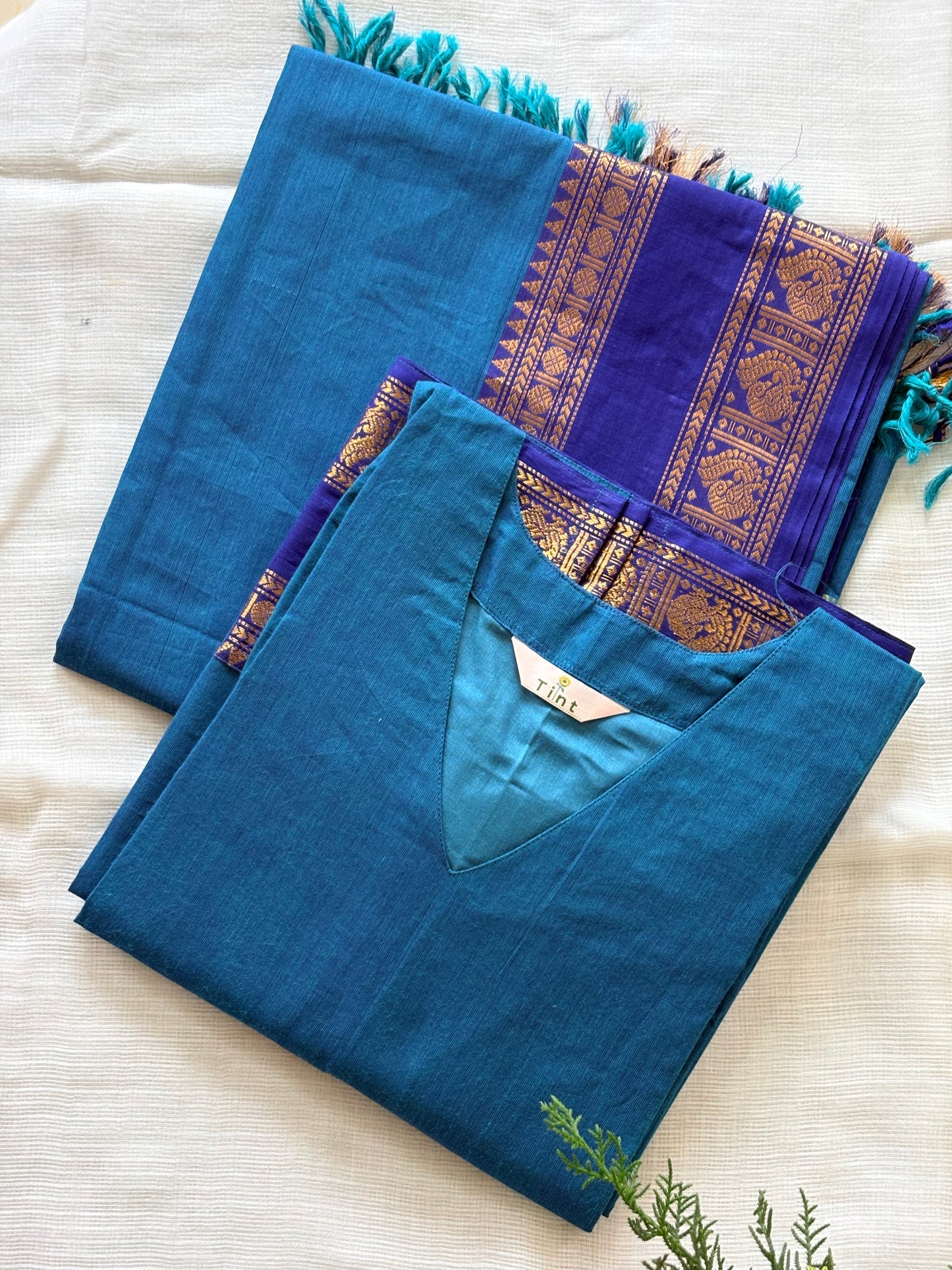 Water Lily Kanchi Cotton Kurta dupatta