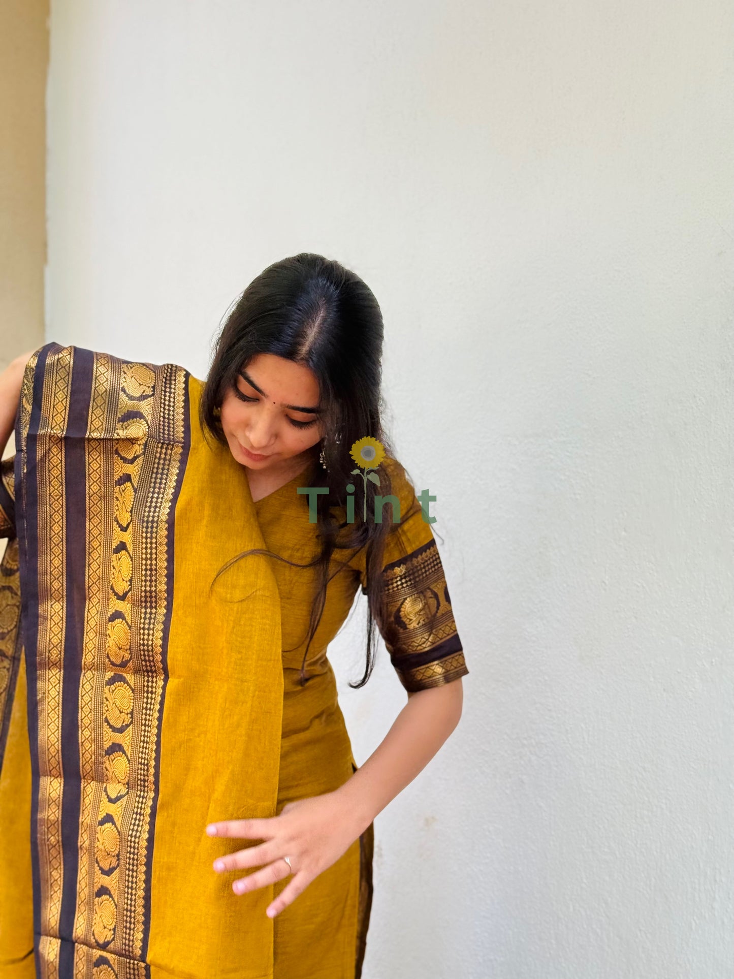 Turmeric Kanchi Cotton Kurta dupatta