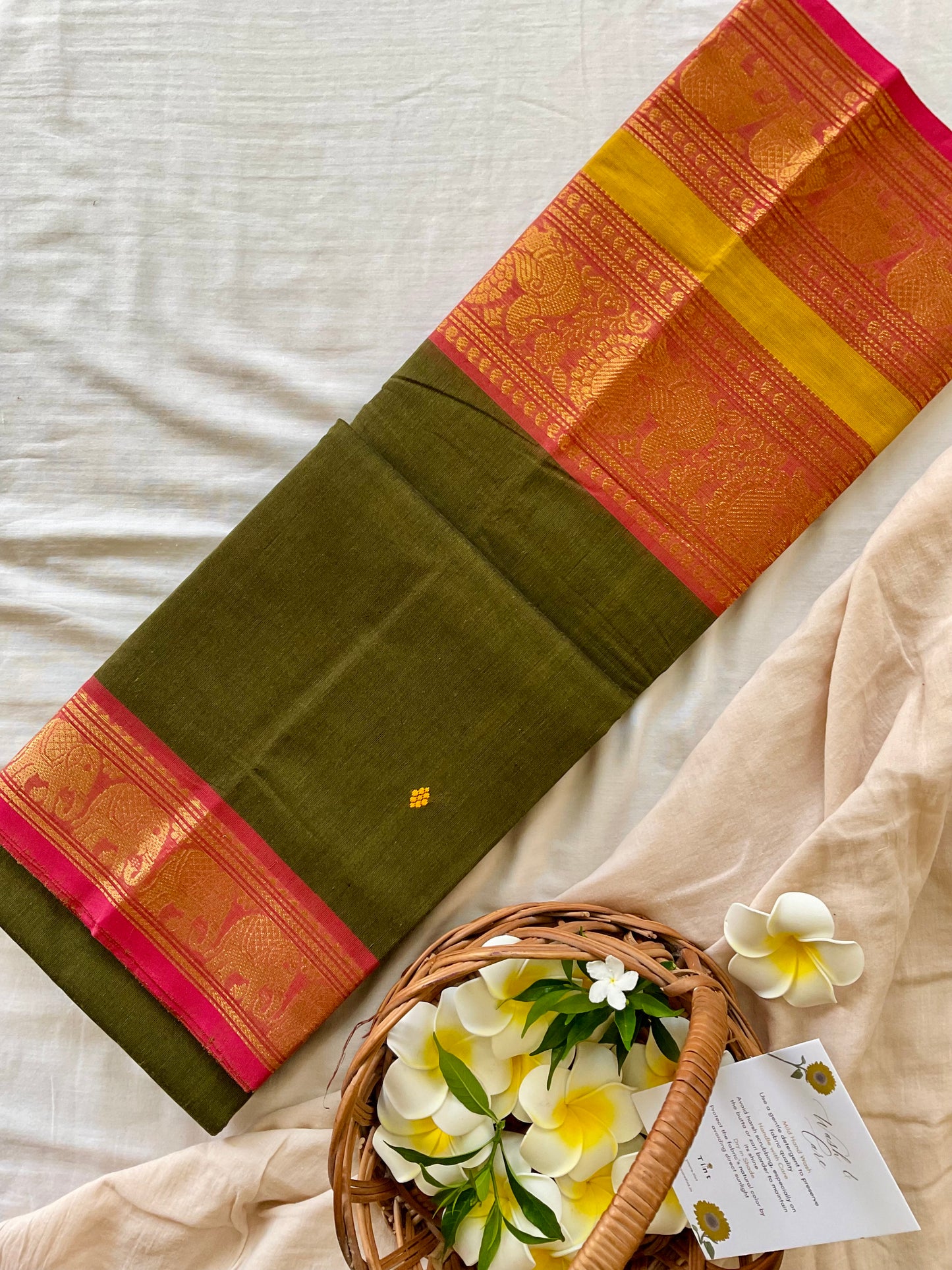 Harvest Glow Kanchi cotton saree