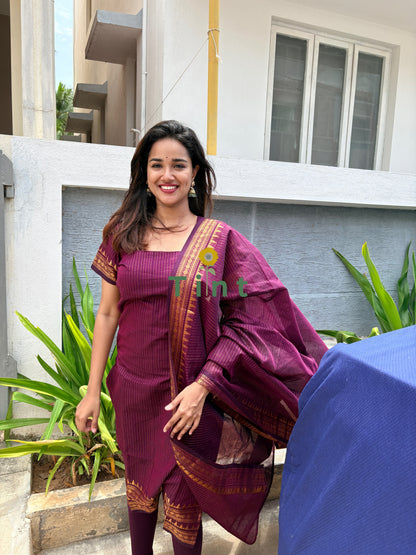 Beetroot Jam kurta dupatta