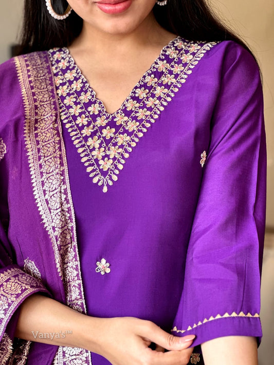 Royal purple suit set