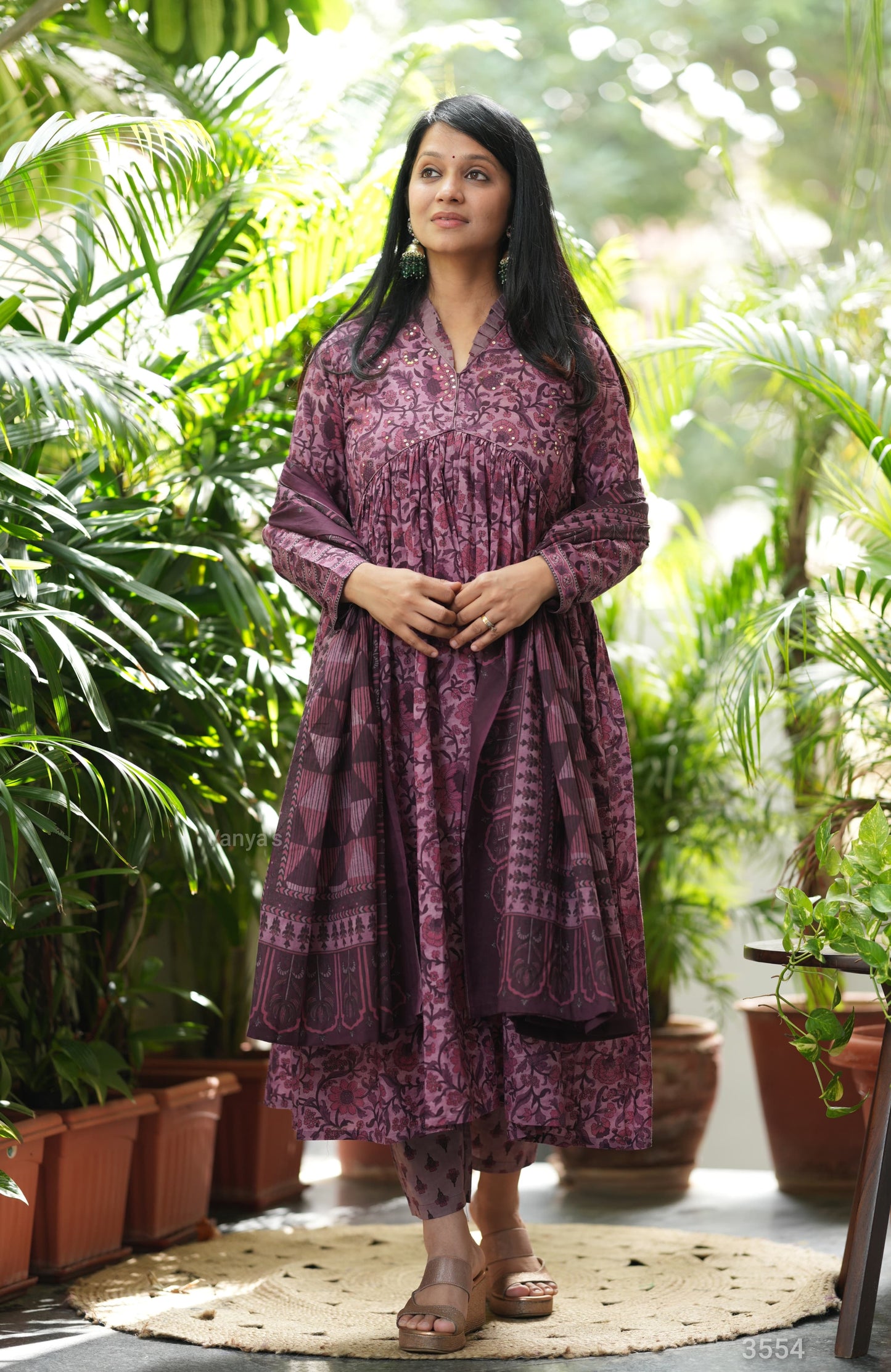 Mulberry Bloom cotton suit set