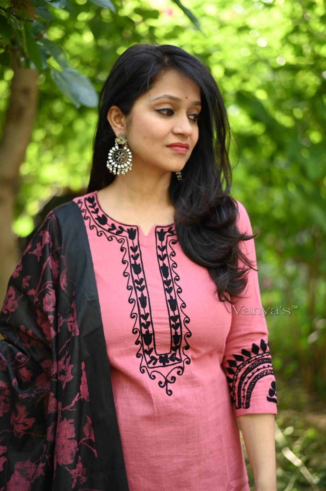 Pink south cotton Suit Set