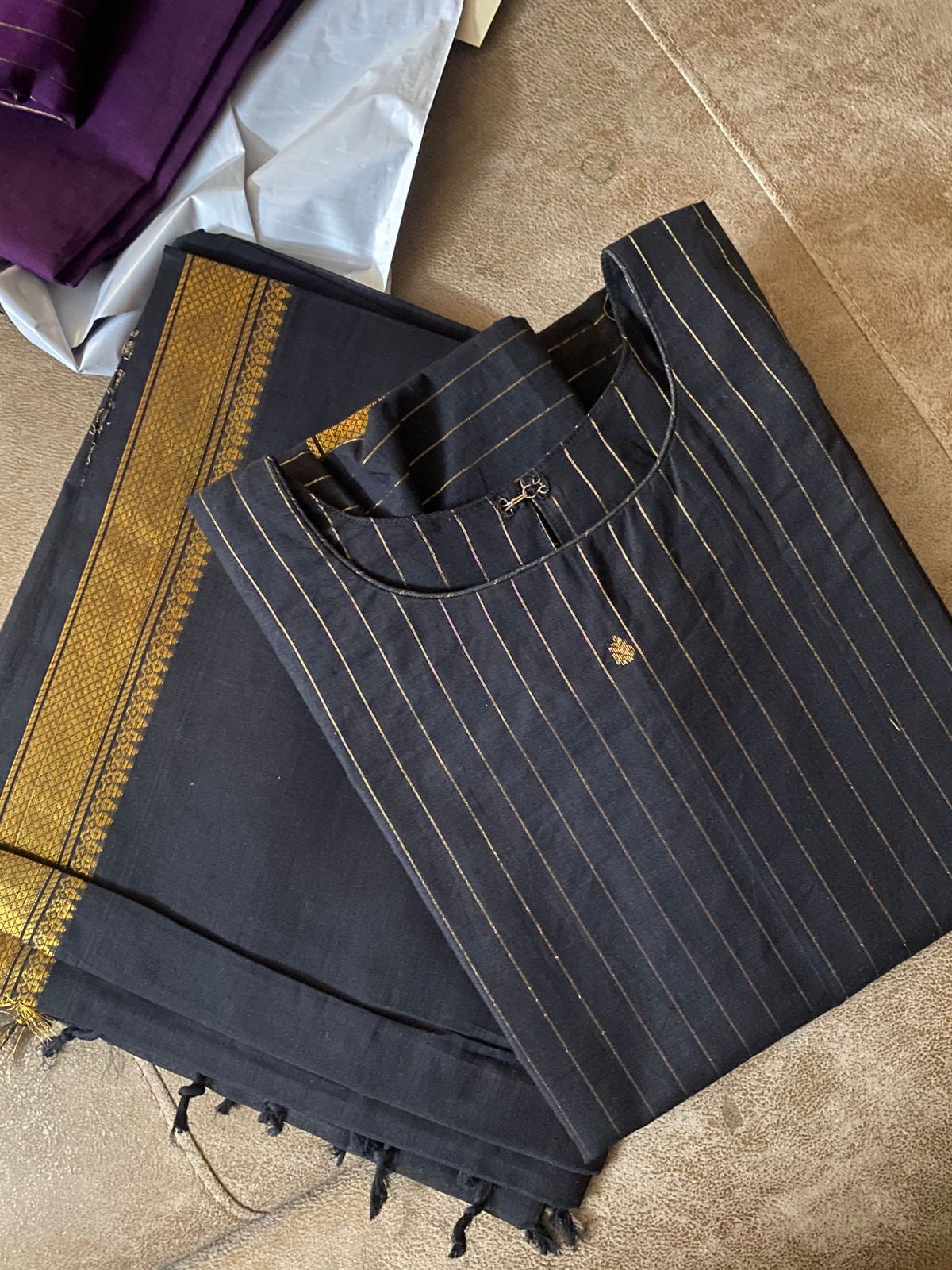 Midnight Gold (Only kurta)