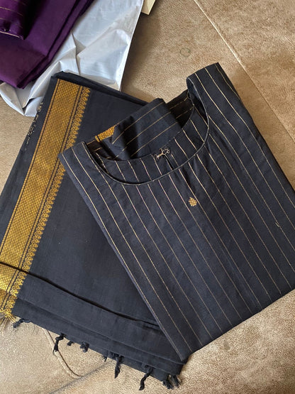 Midnight Gold (Only kurta)