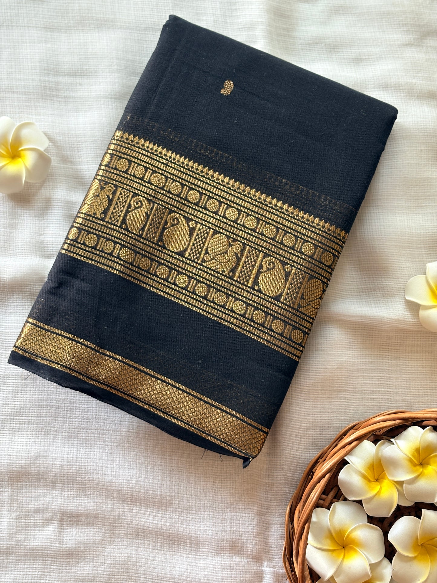 Antique Black saree