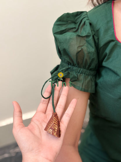 Izhai (Banana leaf) kurta dupatta