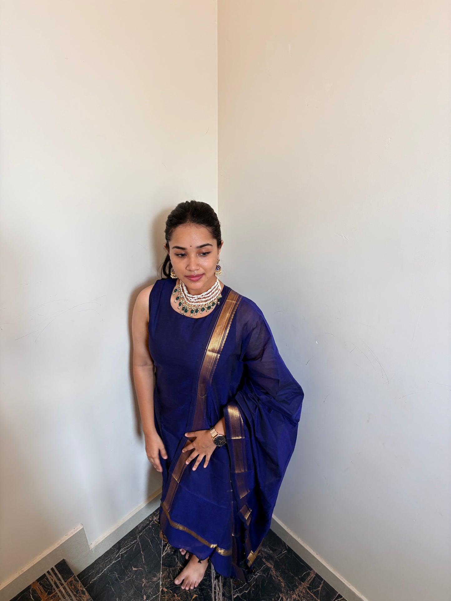 Neelam Kanchi cotton kurta dupatta