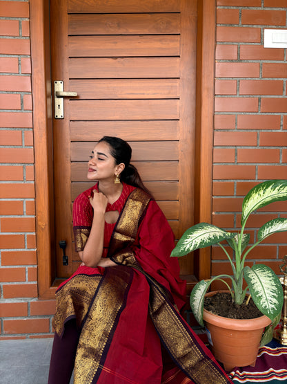 Arakku Kanchi cotton kurta dupatta