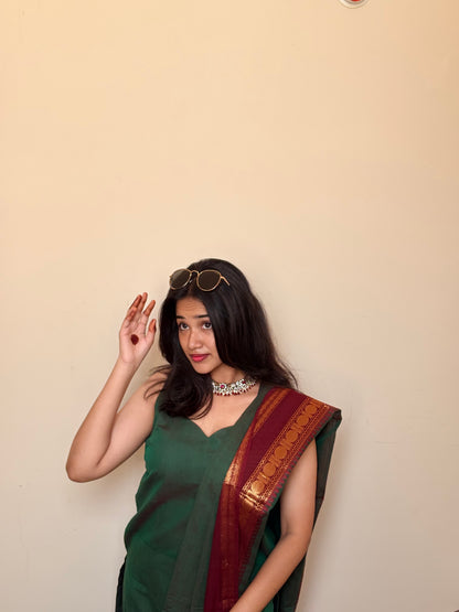 Kacha mango Kanchi Cotton Kurta dupatta