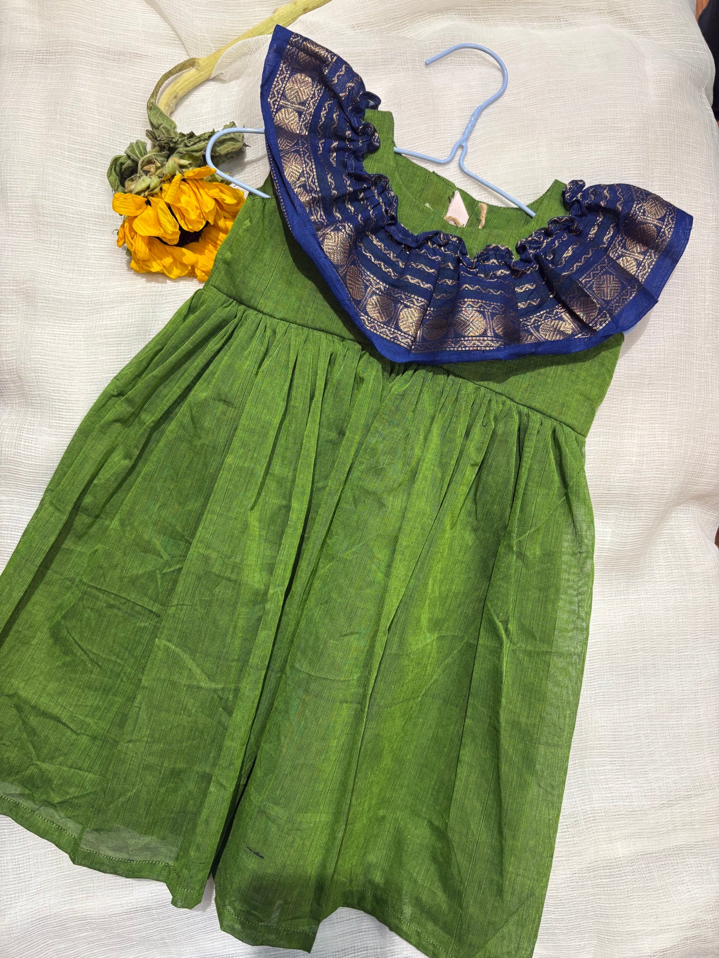 Green baby dress (1-2 years)