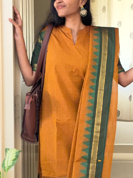 Mango whirl Kurta dupatta