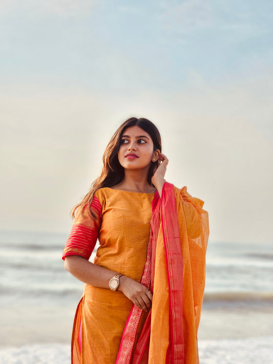 Sunlit Stories Kanchi Cotton Kurta dupatta