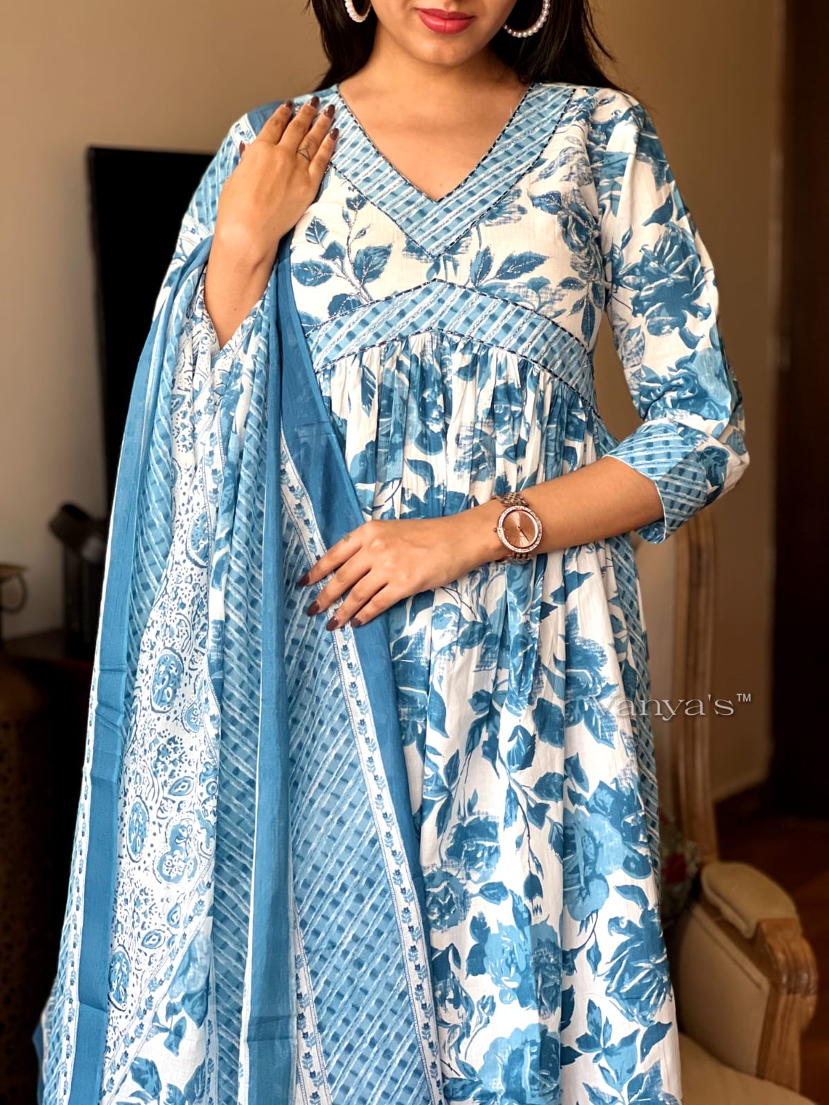 Sky blue Suit Set