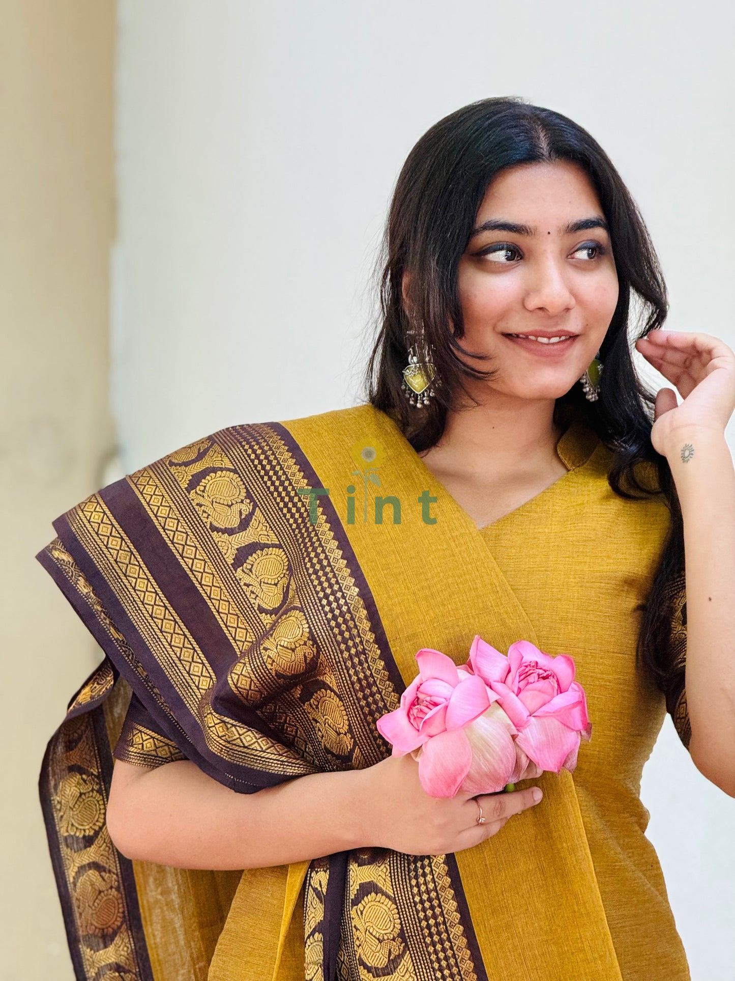 Turmeric Kanchi Cotton Kurta dupatta