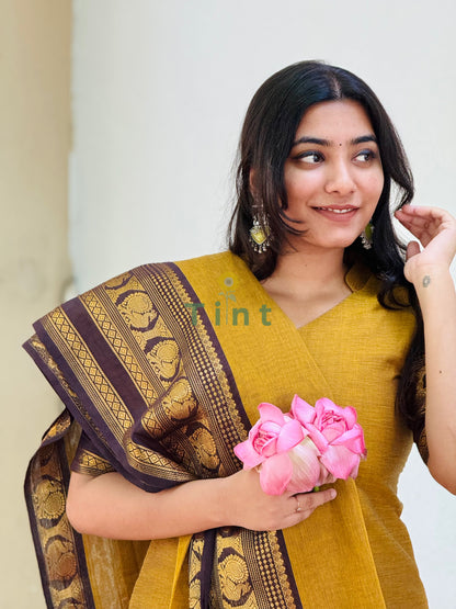Turmeric Kanchi Cotton Kurta dupatta