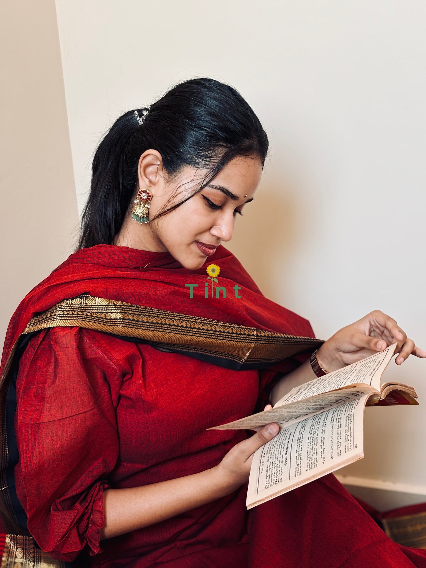 Cherry Jam Kanchi cotton kurta dupatta