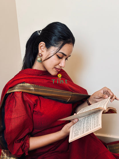 Cherry Jam Kanchi cotton kurta dupatta