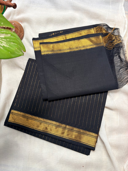Midnight Gold Unstitched Kanchi cotton set (2-piece)