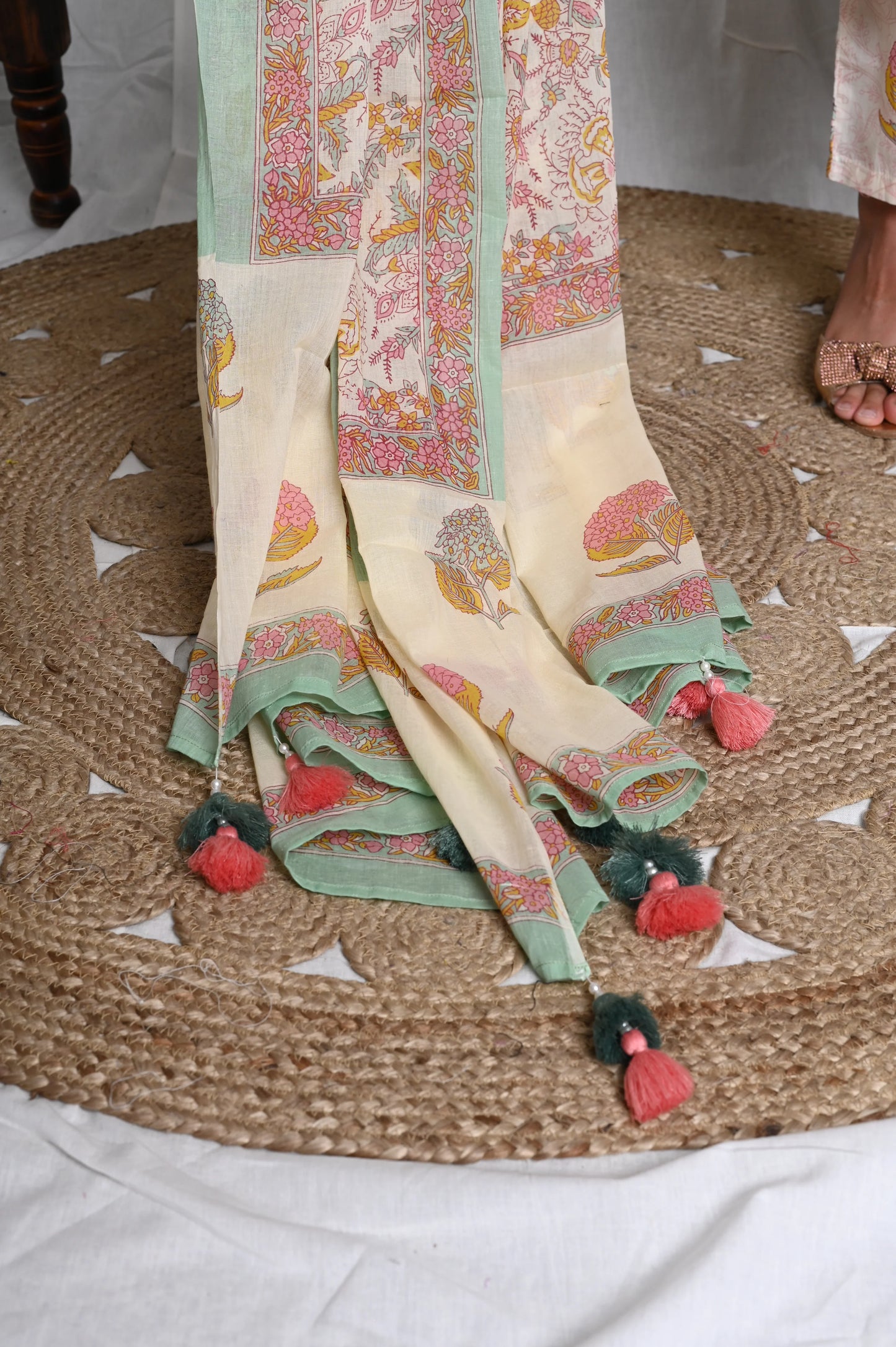 Light Mood Handblock Printed Cotton Suit Set