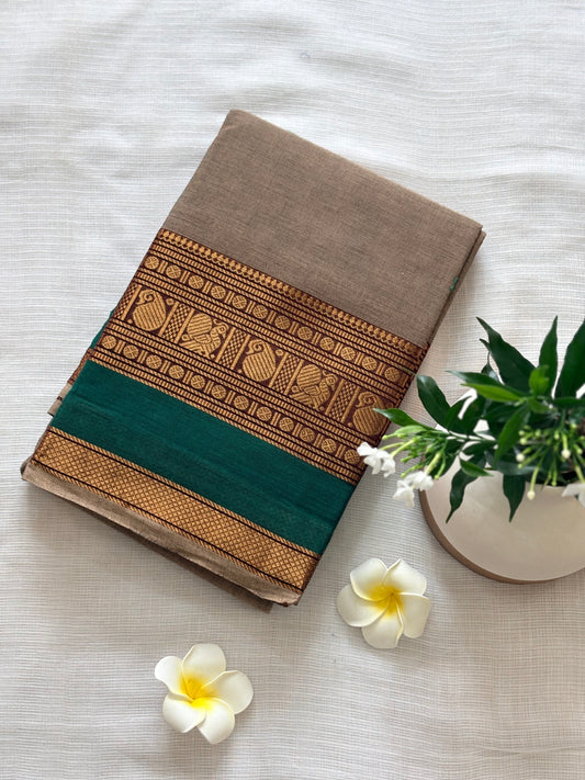 Grey Kanchi Cotton Saree