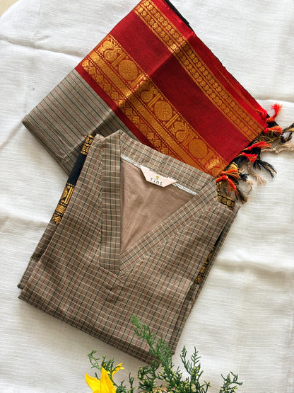 Water Lily Kanchi Cotton Kurta dupatta