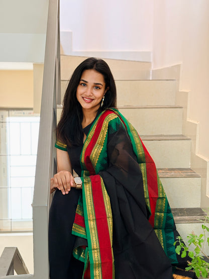 Black Coffee Kanchi cotton kurta dupatta