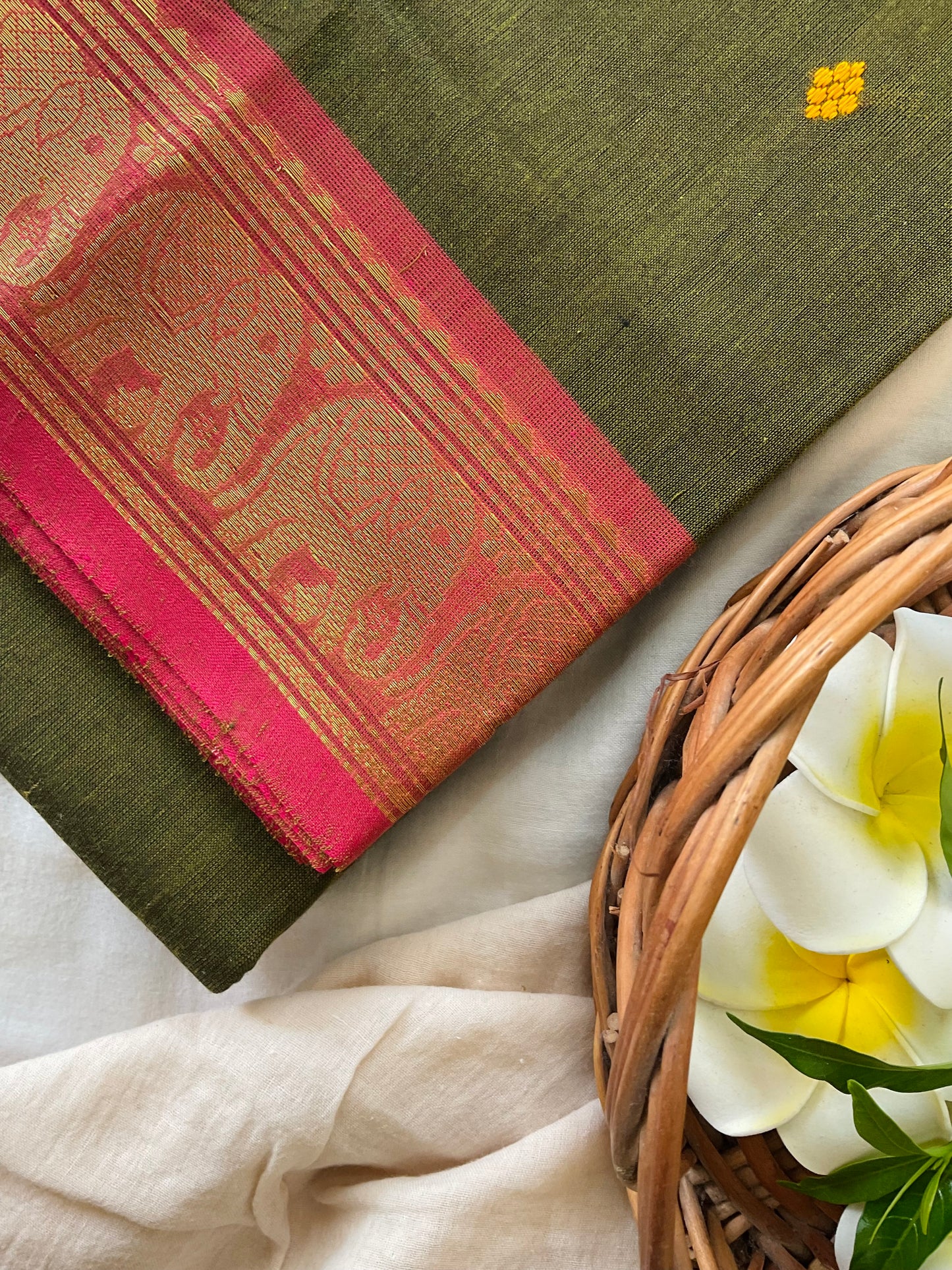 Harvest Glow Kanchi cotton saree