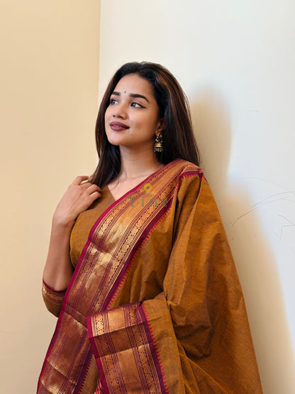 Manjal Veyil Kanchi Cotton Kurta dupatta