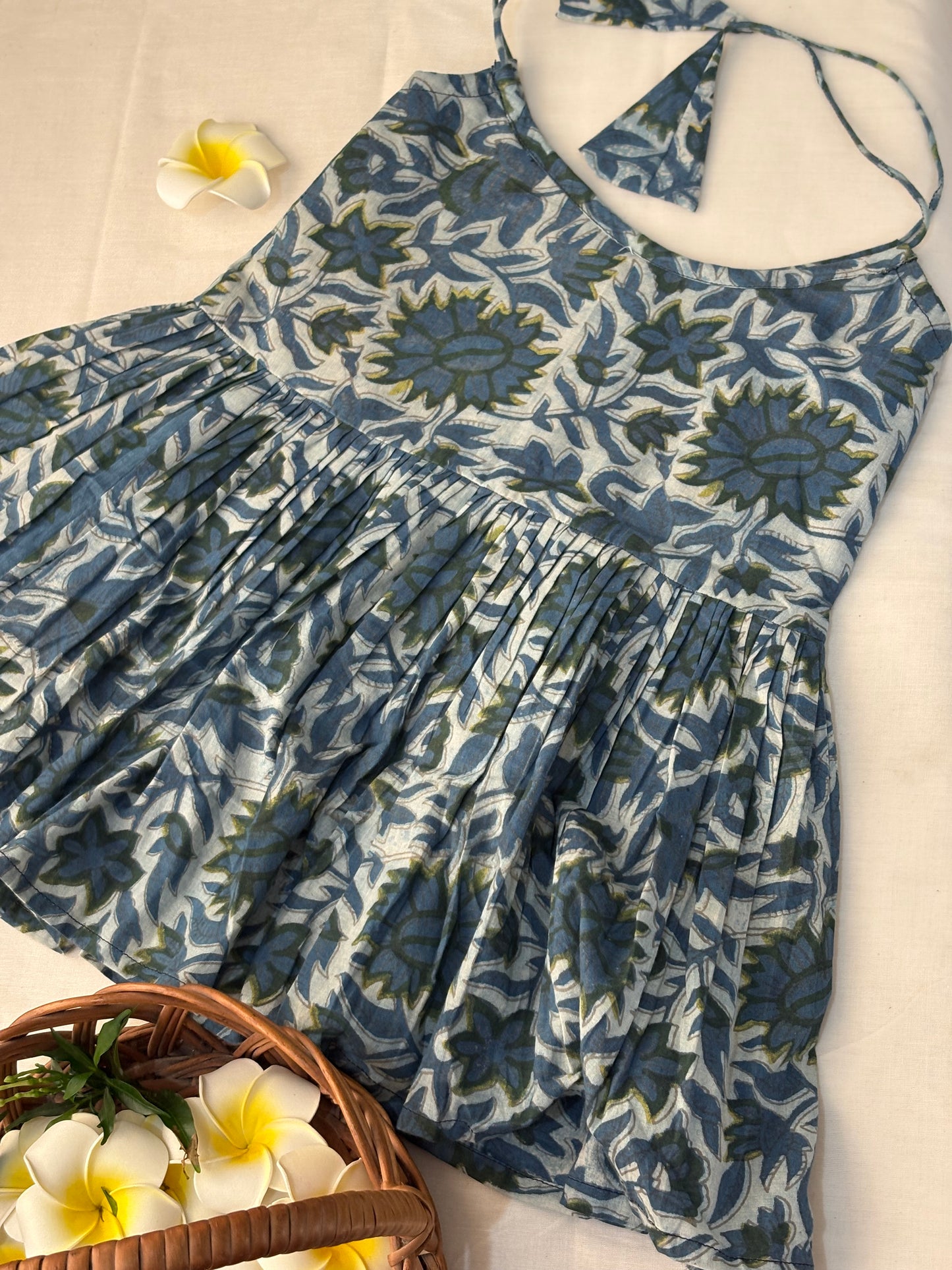 Handblock printed baby dress (1-2 years)