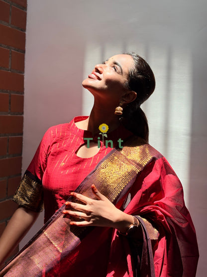 Arakku Kanchi cotton kurta dupatta