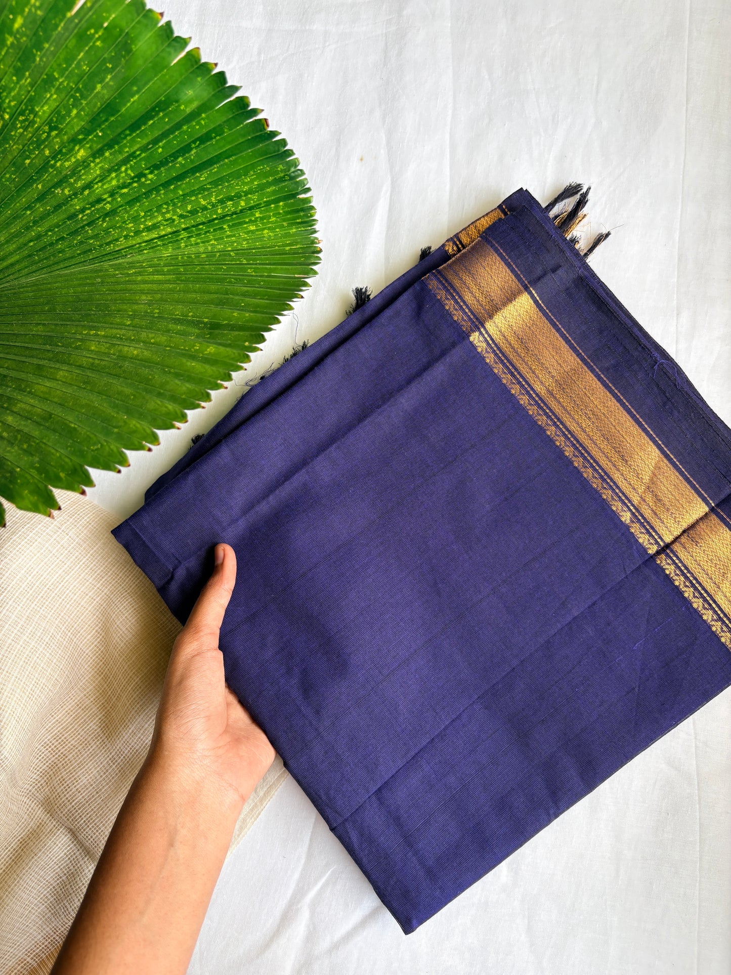 Royal blue Kanchi dupatta
