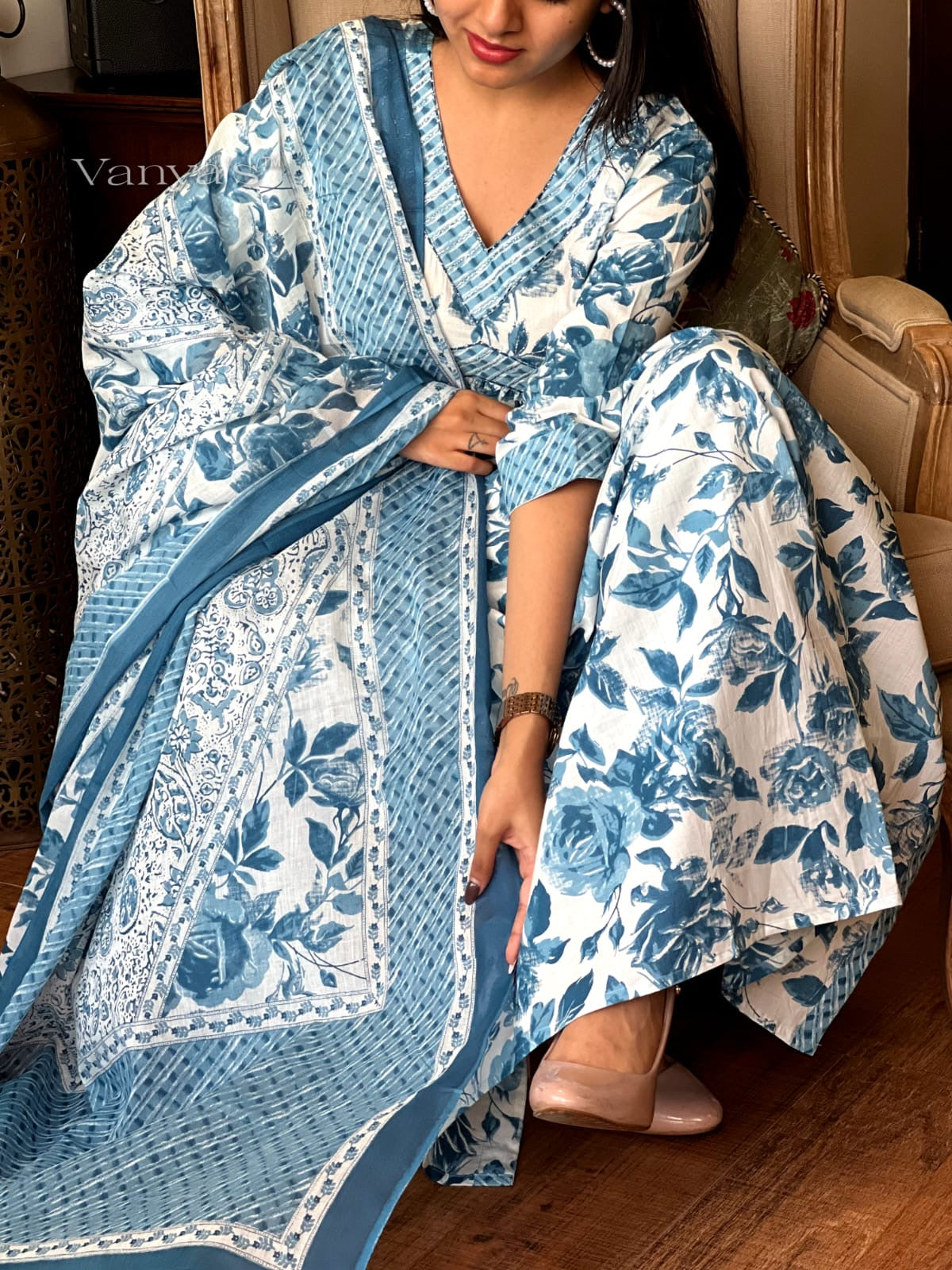 Sky blue Suit Set