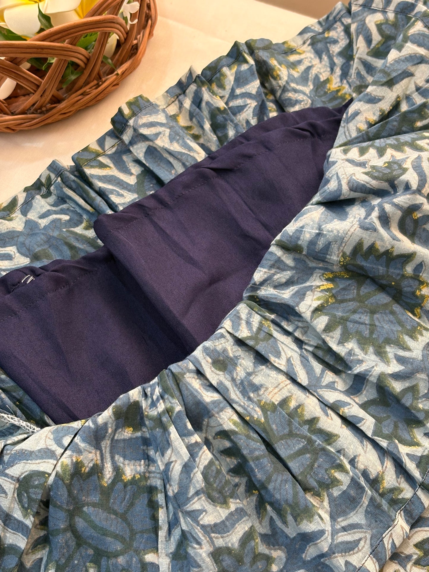 Handblock printed baby dress (1-2 years)