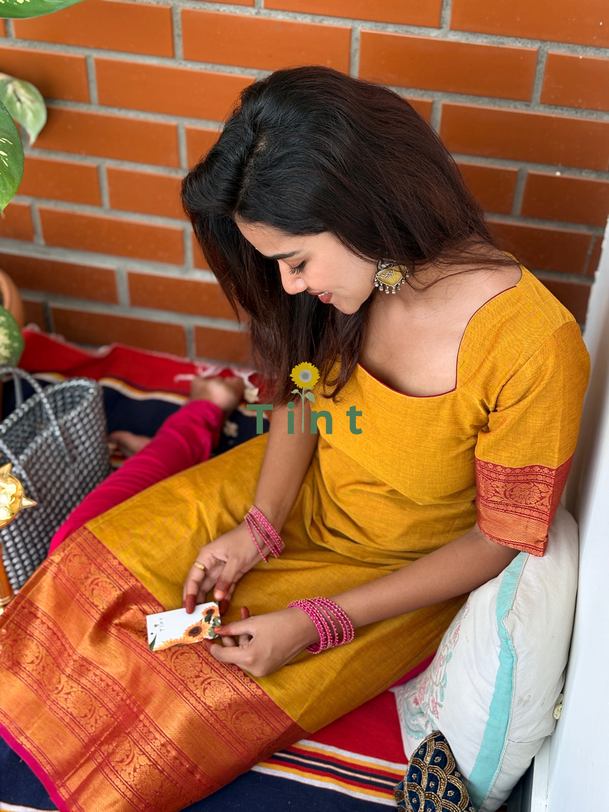Mango Strawberry Kanchi cotton kurta