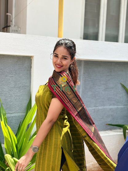 Green Apple Kurta dupatta