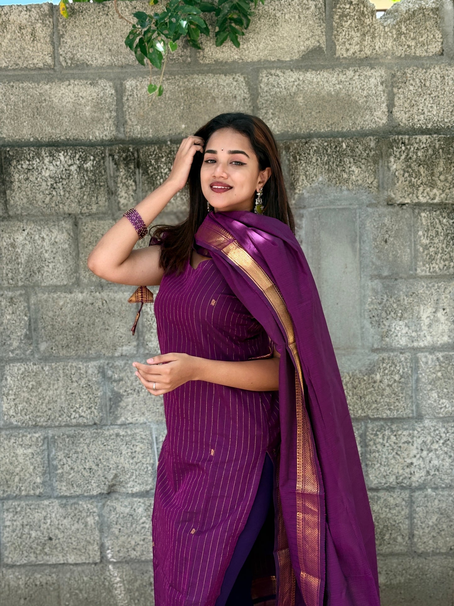 Vadamalli Kanchi Cotton Kurta dupatta