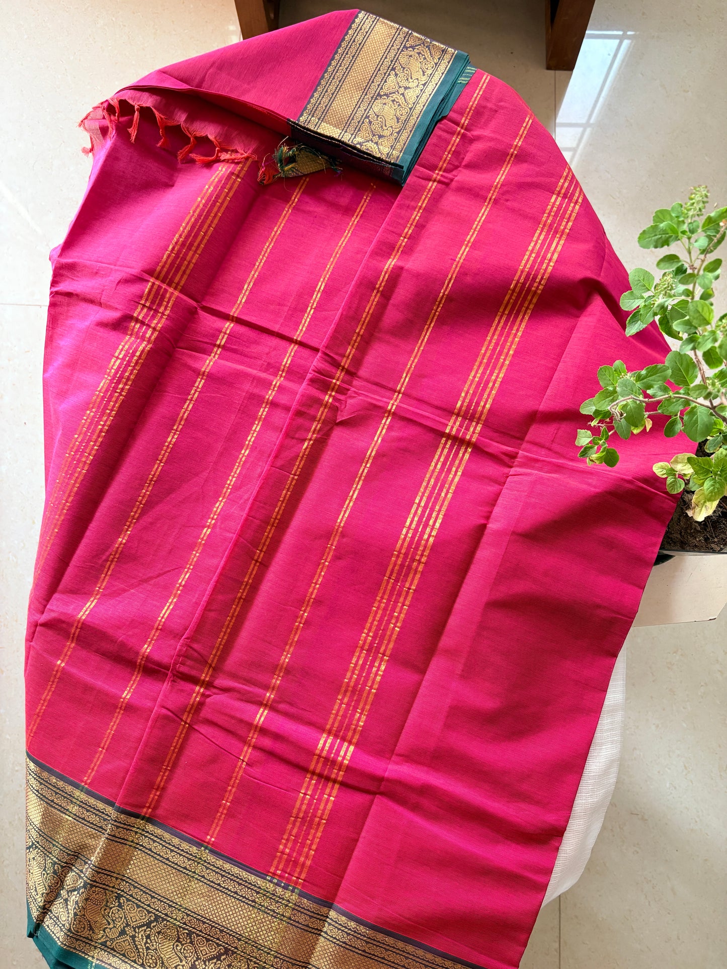 Chettinad Pink saree