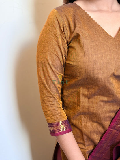 Manjal Veyil Kanchi Cotton Kurta dupatta