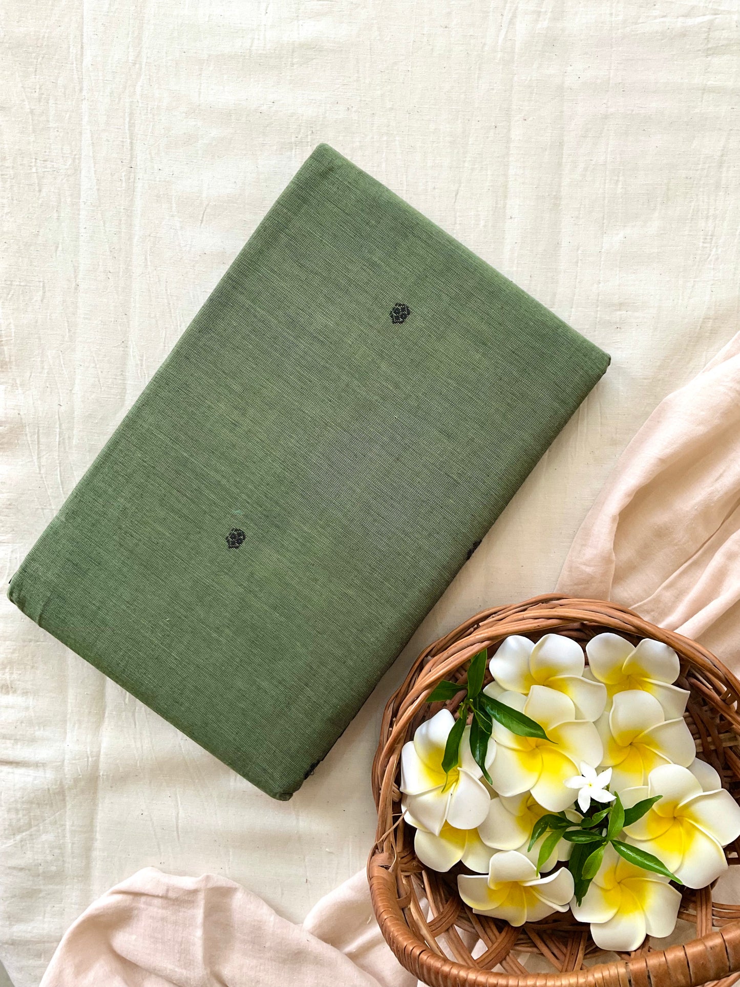 Sage Green Kanchi Cotton Saree