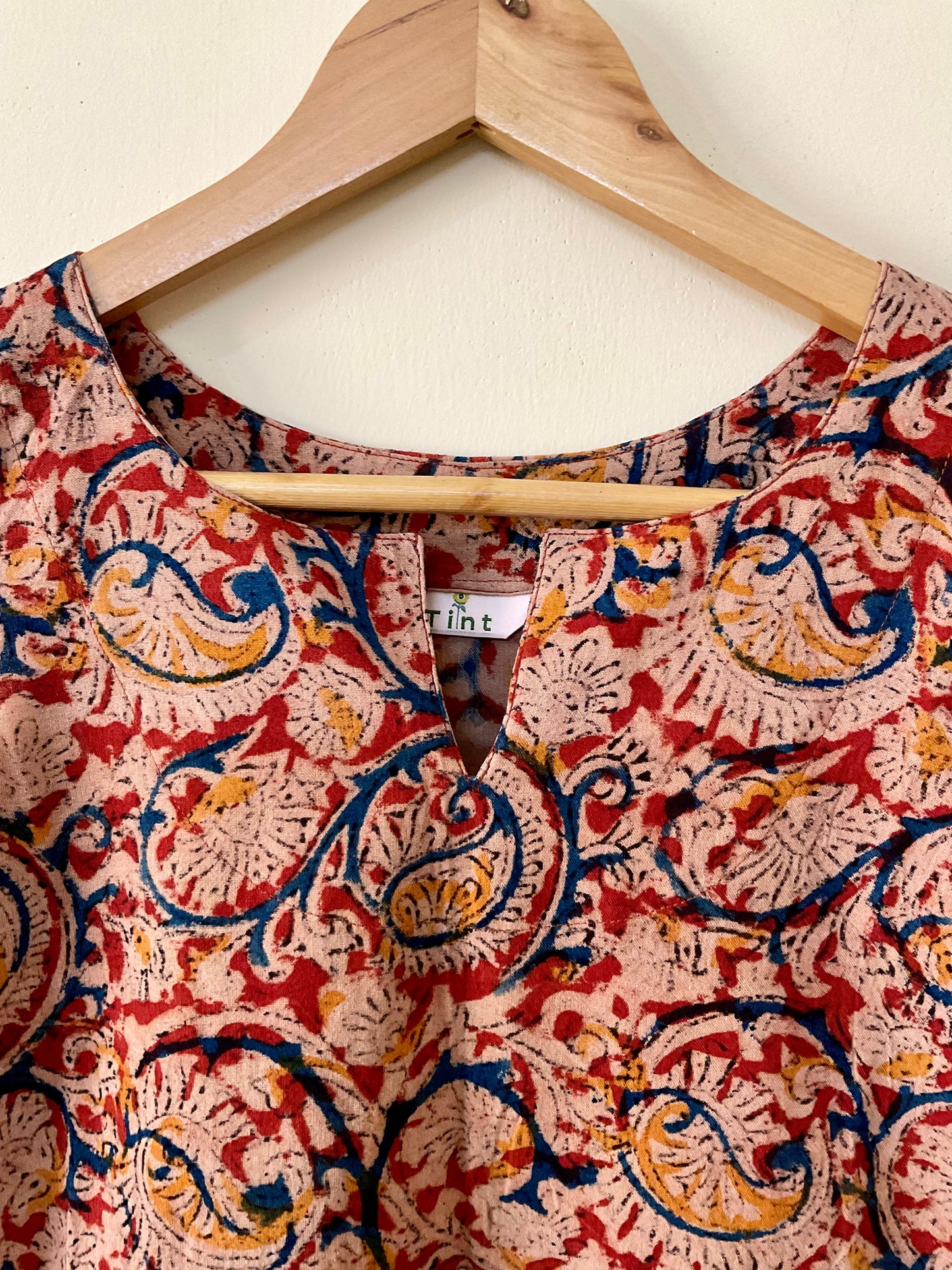 Sandalwood Petals – Handcrafted Kalamkari Kurta